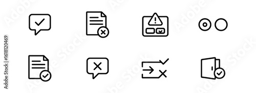 Interface, ui line icon set. essential elements for app design, wireframing, prototyping