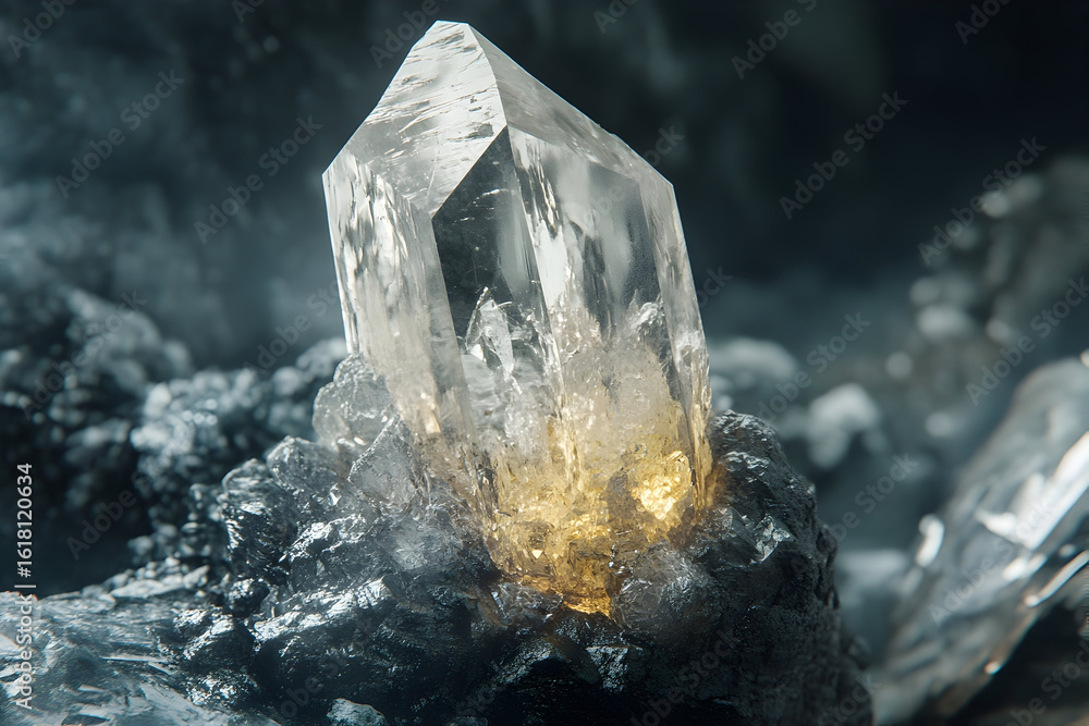 Obraz premium ice on black background