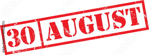 Grunge stamp August 30
