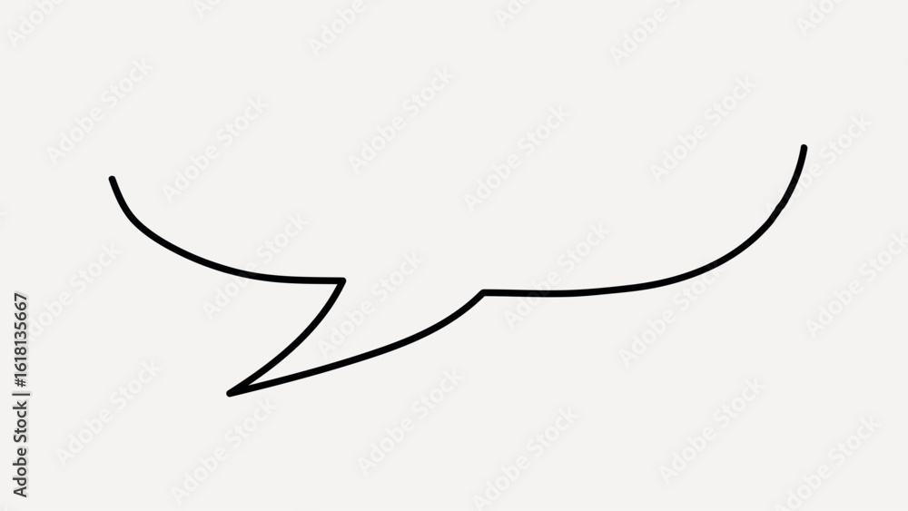 Obraz premium Minimalist speech bubble illustration. vector