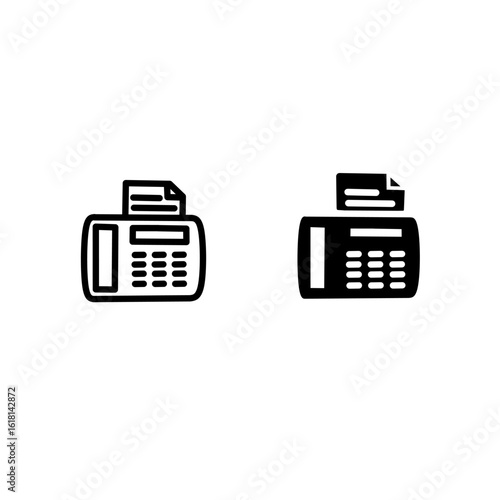 Set ikon fax untuk business, web, and internet