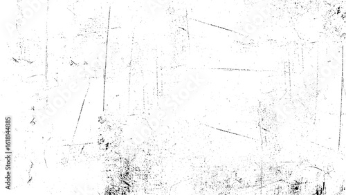 Close up of roughly painted indoor white wall. Rusty and scratched texture. Vector illustration.