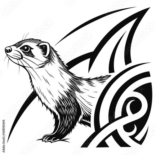 vector image of a fox