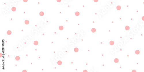 pink and black polka dots on white background,eps10