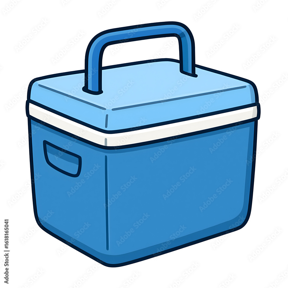 Cartoon Blue Cooler Box Cartoon Blue Cooler Box