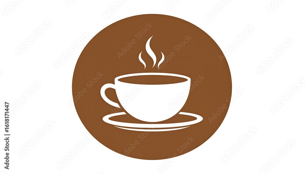 Obraz premium Simple coffee cup icon