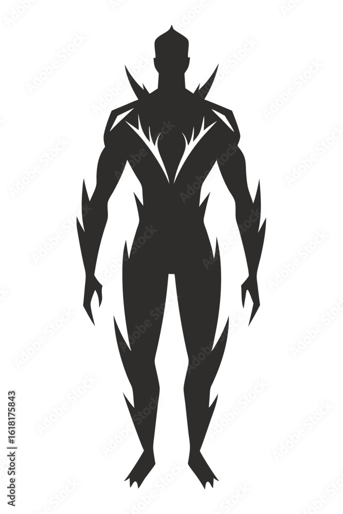 Fototapeta premium silhouette of a human