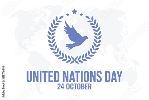 United Nations Day on 24 October, United Nations Day Concept Background. Vector Illustration
