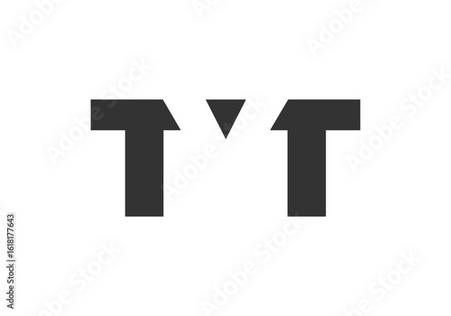 TYT logo design. Initial letter T Y T bold font style for tech startups, consulting, corporate branding. Creative company name, headlines typography identity, trendy logotype.