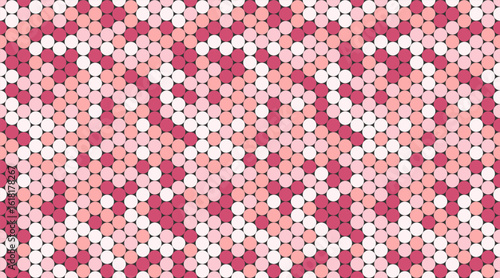 Abstract pink and white dotted pattern.  Geometric design with subtle diagonal lines creates a modern, elegant texture ideal for websites, presentations, or fashion designs.
