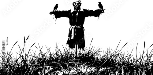 ghost silhouettes set vector bundle