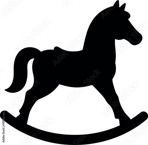 Rocking horse silhouette