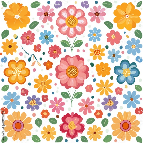 a flower pattern