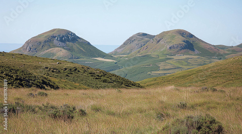 view of the mountains in autumn