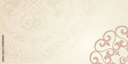 Ethnic background on the theme of Uzbek, Kazakh national ornament, Islamic pattern, frame, vector design