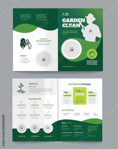 Professional Gardening and Landscaping Services Brochure Design for Business Promotion
