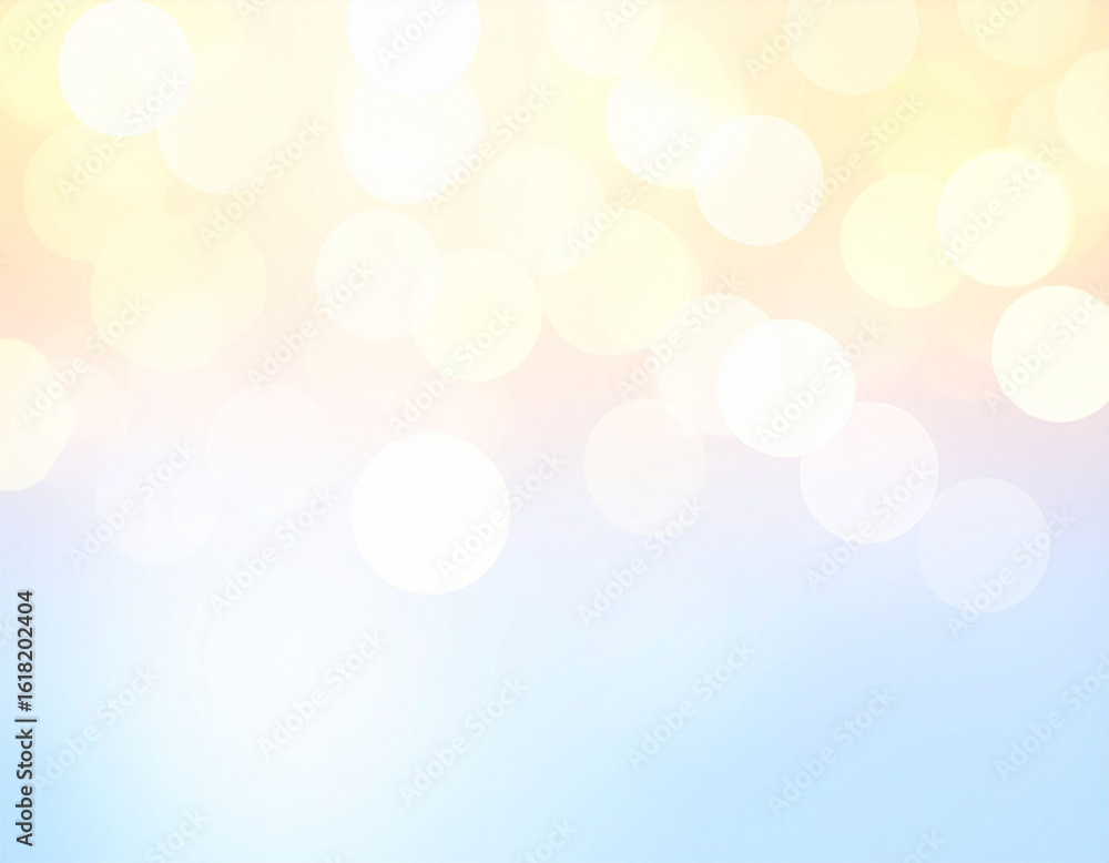 Naklejka premium Soft Pastel Bokeh Background in Pink, Blue, and Yellow Tones