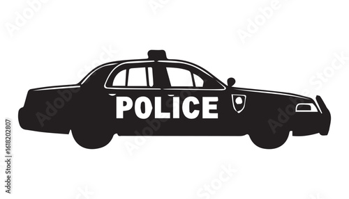 police car vector illustration