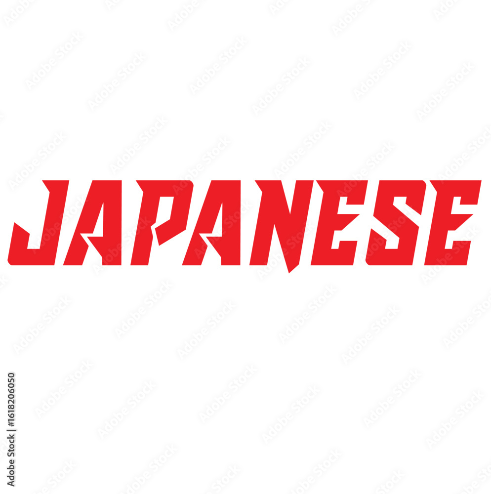 Fototapeta premium Japanese writing style font selection