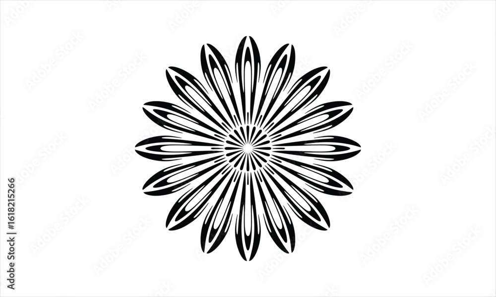 Obraz premium Petal design silhouette