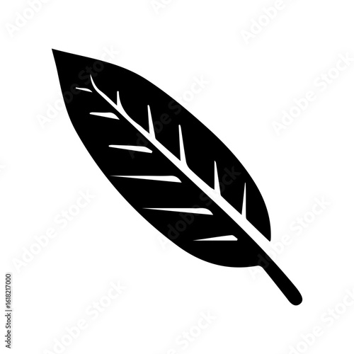 Leaf medlar glyph icon