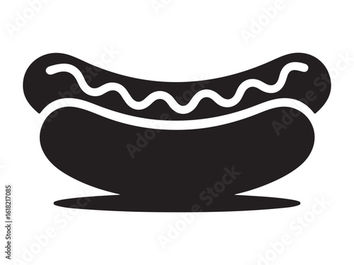 Simple and Delicious Hot Dog Illustration