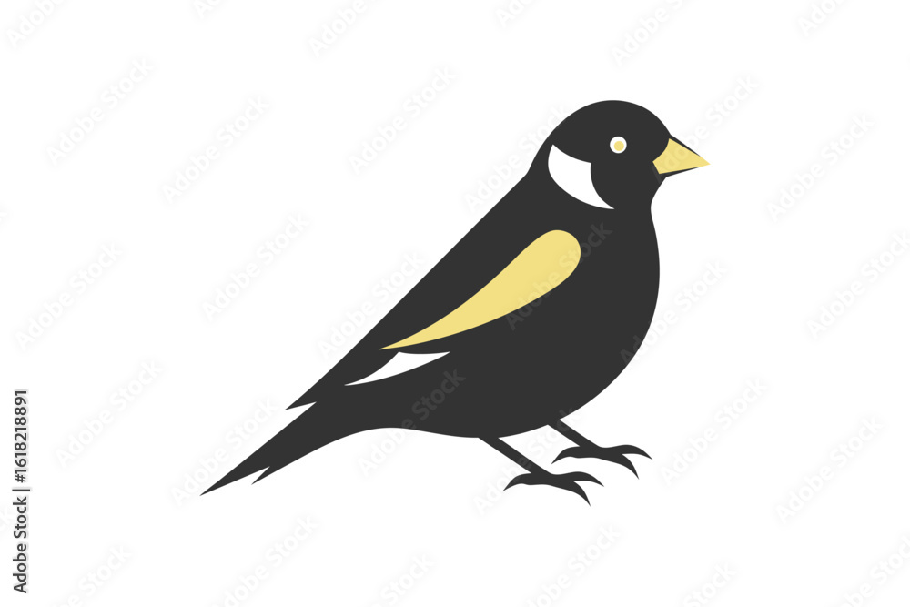 Obraz premium baby-birds --black-illustration-silhouette-vector