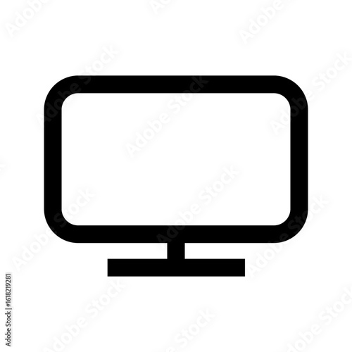 screen icon on white background