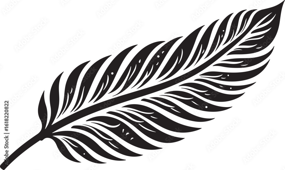 Obraz premium Elegant Feather Silhouette Bundle 