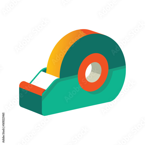 tape dispenser on white background