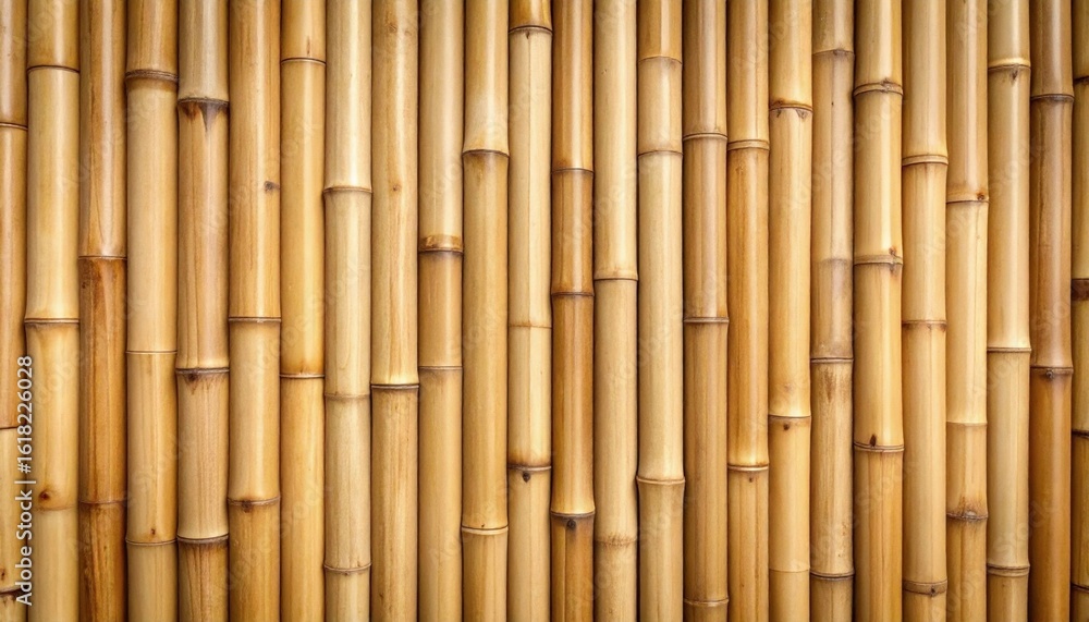 Fototapeta premium Natural Bamboo Wall Texture