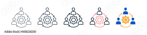 Restructuring different style icons set vector illustration. 