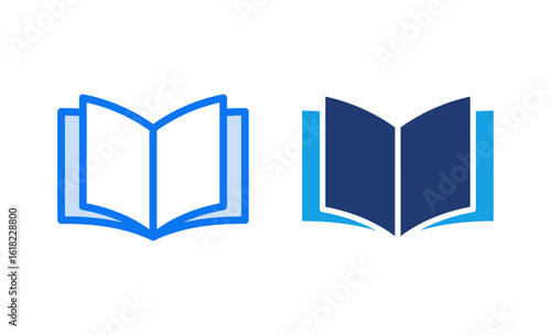 Book icon vector illustration. open book sign and symbol. ebook icon