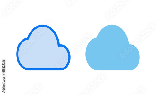 Cloud icon vector illustration. cloud sign and symbol