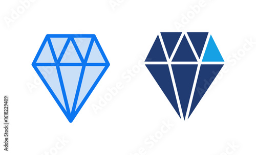 Diamond icon vector illustration. diamond gems sign and symbol