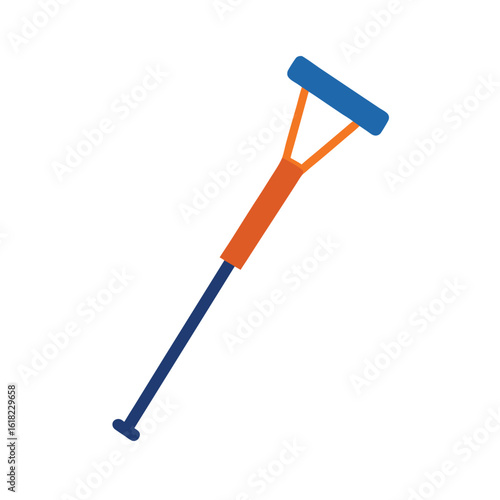 vector illustration of a crutch
