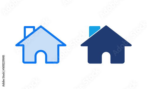 Home icon vector illustration. House sign and symbol