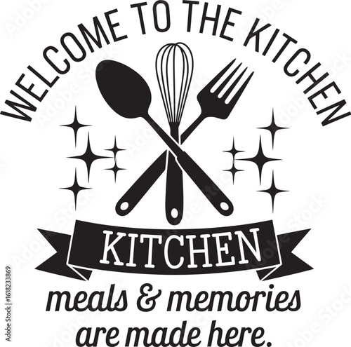 Kitchen Quote Design – Funny and Farmhouse Style Sayings, Rustic Kitchen Decor Set with Humorous Cooking and Baking Quotes, Printable Kitchen Wall Art and Towel Quote Collection