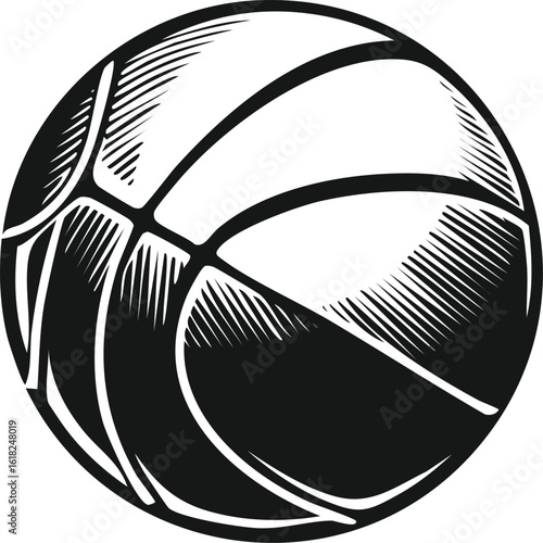 netball ball stencil icon vector illustration.sport, sphere, competition, illustration, vector, clip art, simplicity, soccer, sparse, cut out, no people, sports equipment, circle, equipment, sign, 