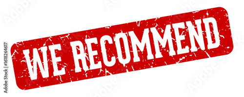 we recommend rectangular sign. we recommend stamp