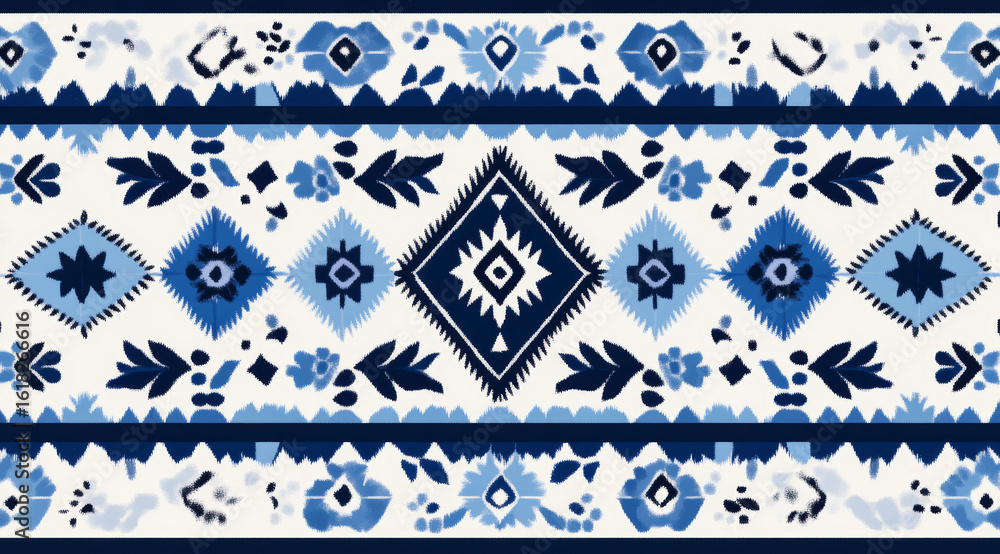 Fototapeta premium Vintage ethnic style carpet design