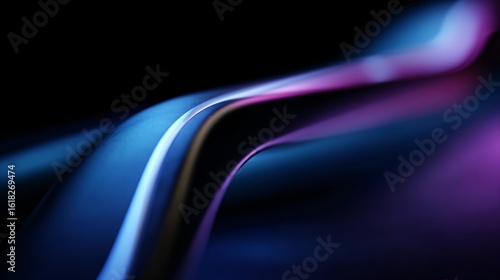 Abstract blue light frame with futuristic design and soft gradient lighting, creating a modern, sleek, and dynamic visual effect ideal for technology, digital art, and innovation themes.