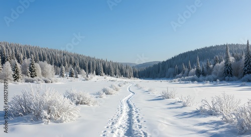 Wallpaper Mural Whispers Beneath the Ice, The Forgotten Path, Echoes of a Frozen War, Secrets of the Winter Valley, When the River Cracks. Torontodigital.ca
