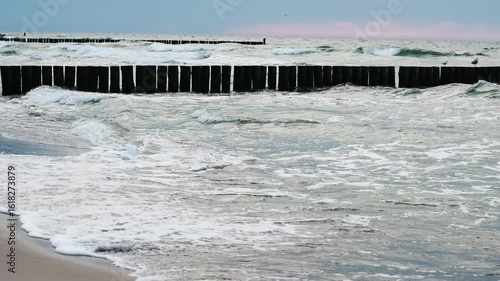 Wallpaper Mural Waves Running On Sea Water In Slow Motion Torontodigital.ca
