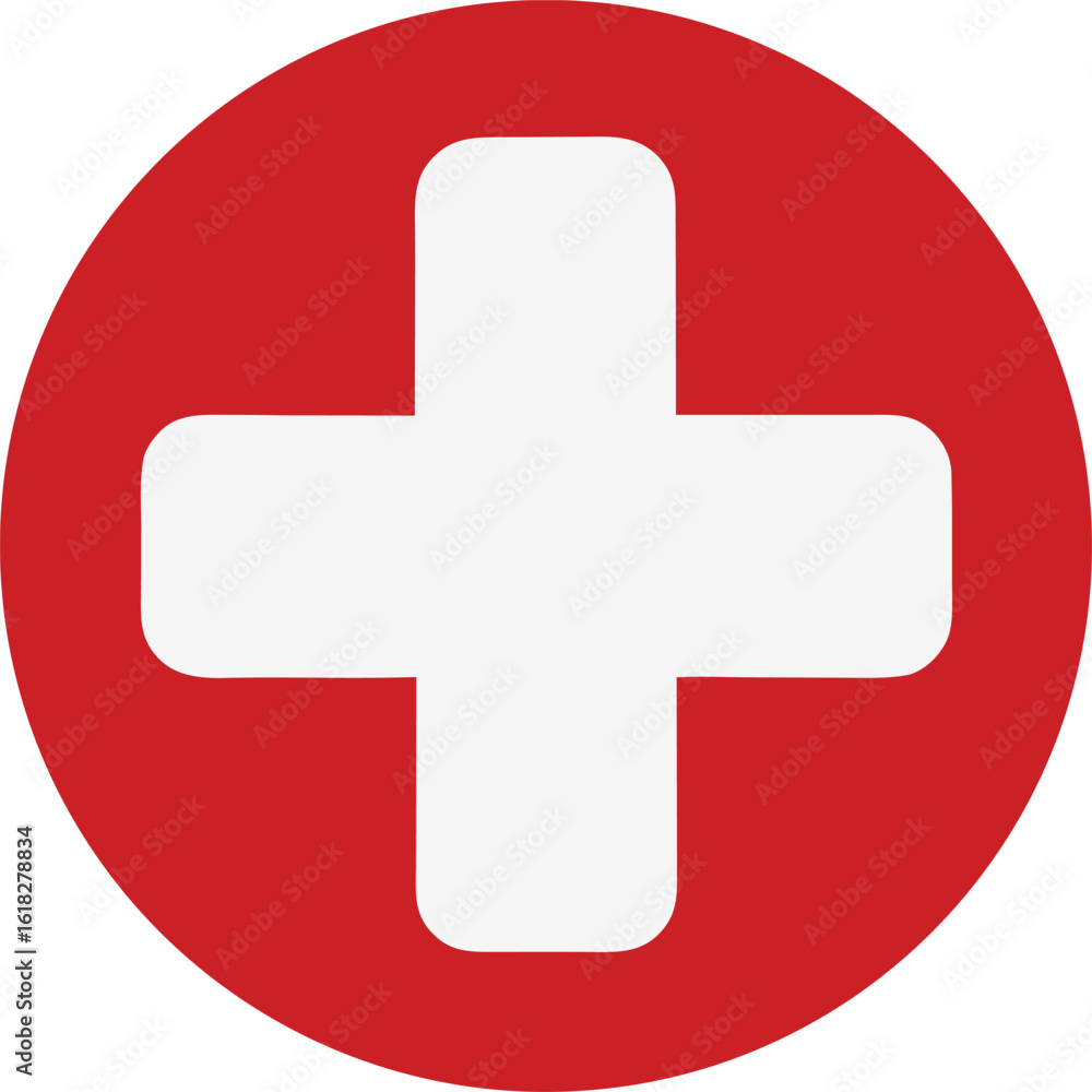 Fototapeta premium First aid sign icon vector