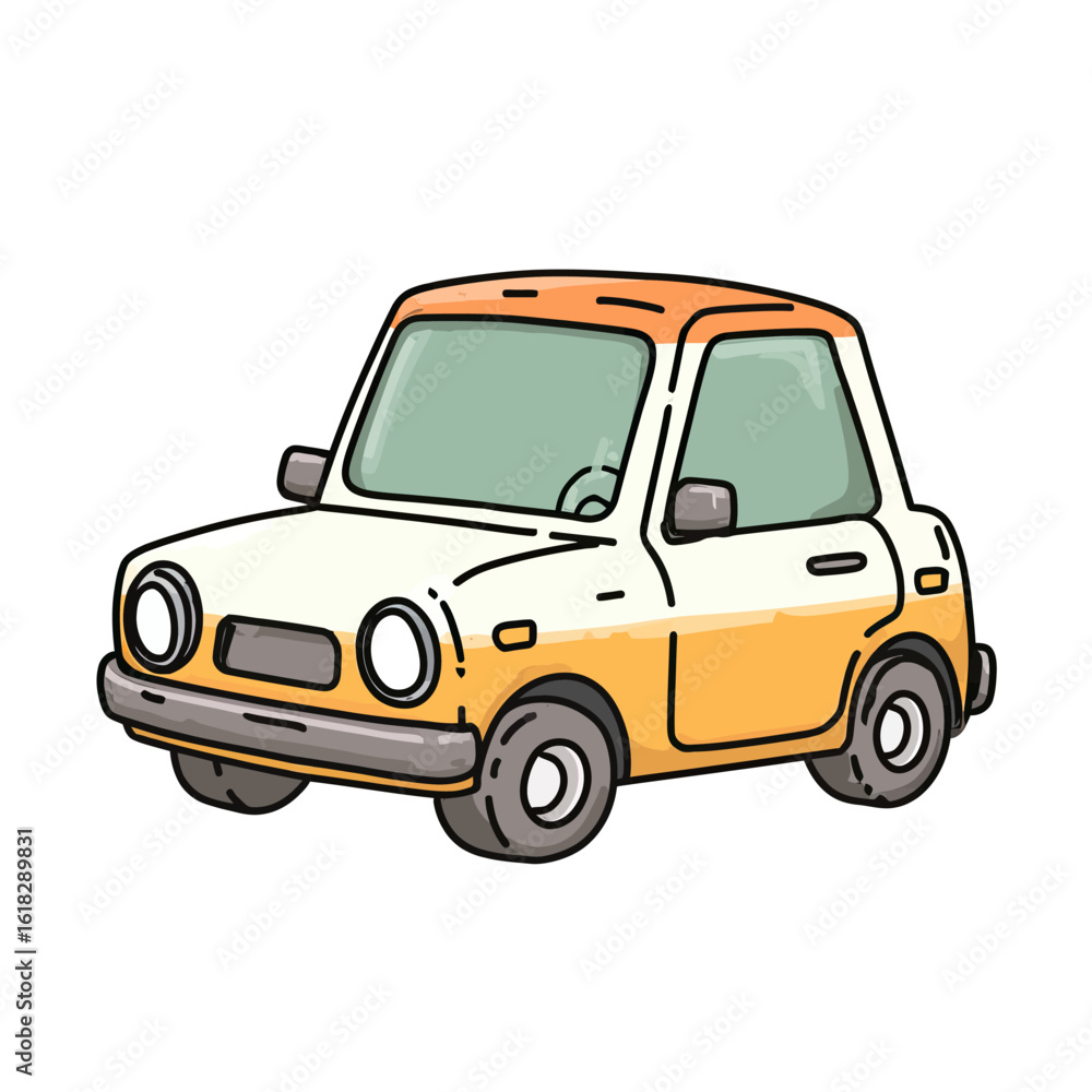 A charming hand-drawn illustration of a cute, retro-style compact car in yellow, a playful icon for travel, transportation, or classic vehicle enthusiasts.
A charming hand-drawn illustration of a cute, retro-style compact car in yellow, a playful icon for travel, transportation, or classic vehicle enthusiasts.