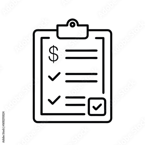 Download Financial Checklist Icons: Money & Budget