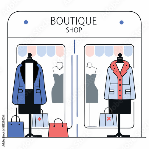 Storefront Window with Product Display
