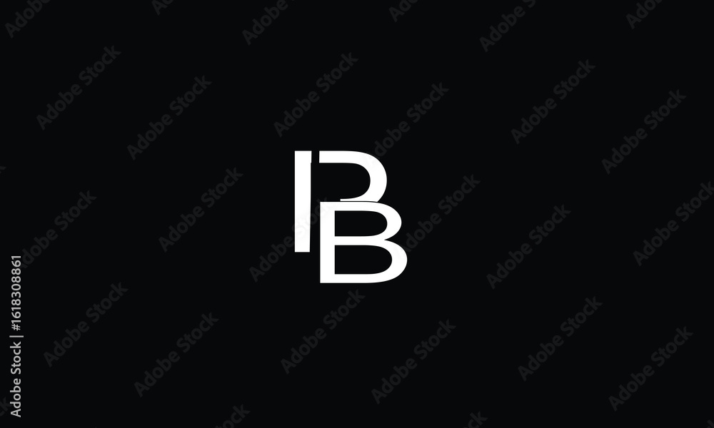 Fototapeta premium PB,BP,P,B,B,P,B,BB,PP,B,P abstract, letters, logo, monogram, style, symbols, ambitions, icons, 