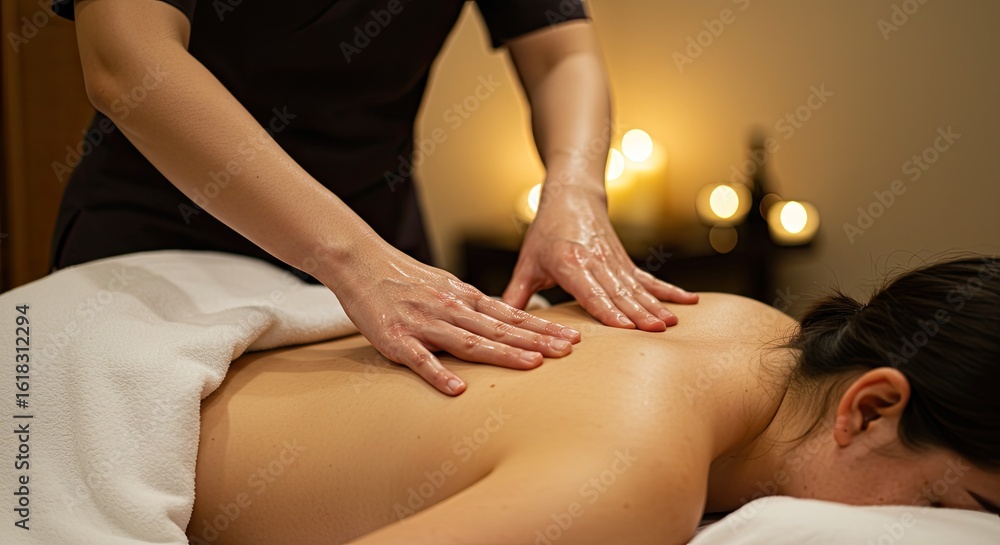 Obraz premium Back massage session